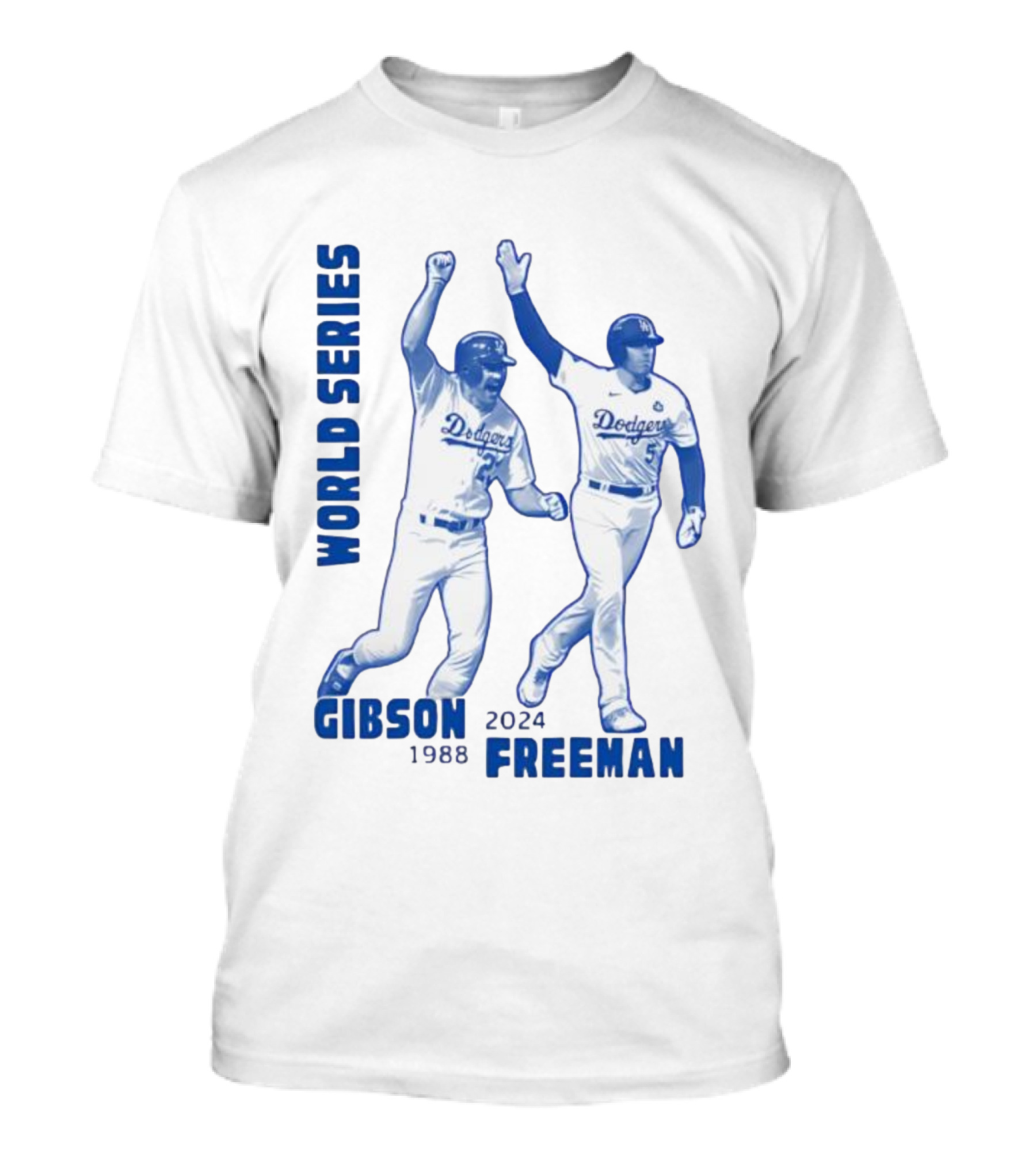World Series Dodgers Gibson 1988 Freeman 2024 T-Shirt