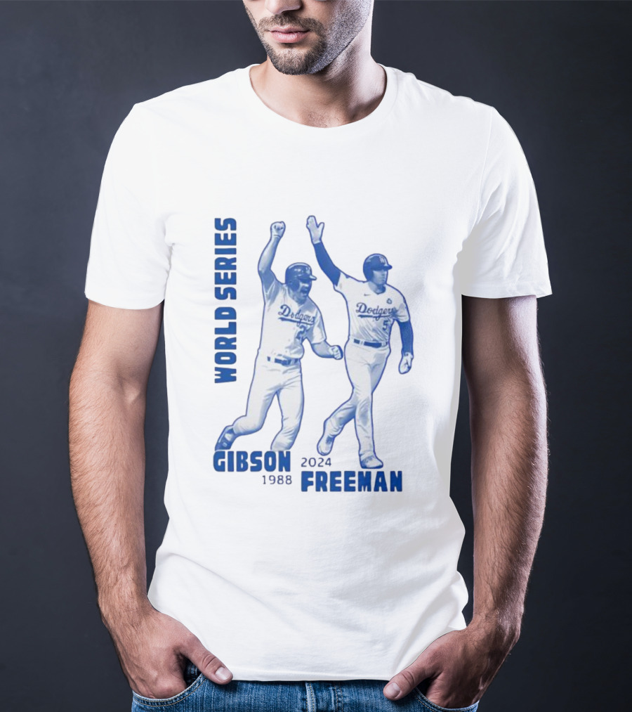 World Series Dodgers Gibson 1988 Freeman 2024 T-Shirt