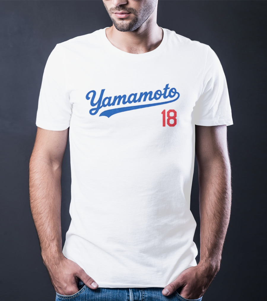 Yamamoto 18 Los Angeles Dodgers MLB Baseball World Champions T-Shirt