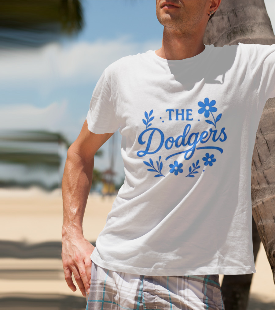 Floral Dodgers World Series 2025 Los Angeles Dodgers Flowers T-Shirt