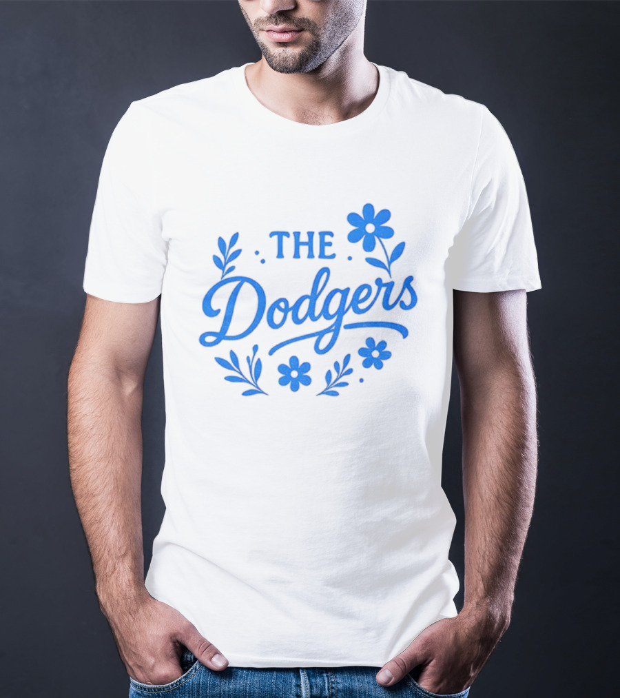 Floral Dodgers World Series 2025 Los Angeles Dodgers Flowers T-Shirt