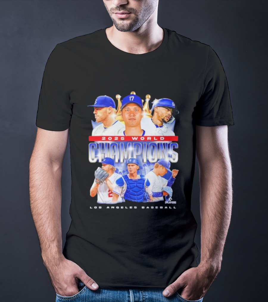 2025 World Champions Los Angeles Baseball Series T-Shirt