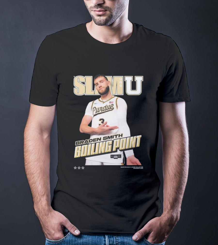 SlamU Braden Smith Boiling Point Purdue Boilermakers T-Shirt