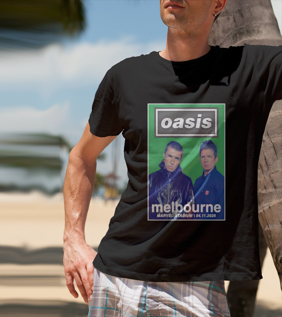Oasis Melbourne November 4 2025 Marvel Stadium T-Shirt
