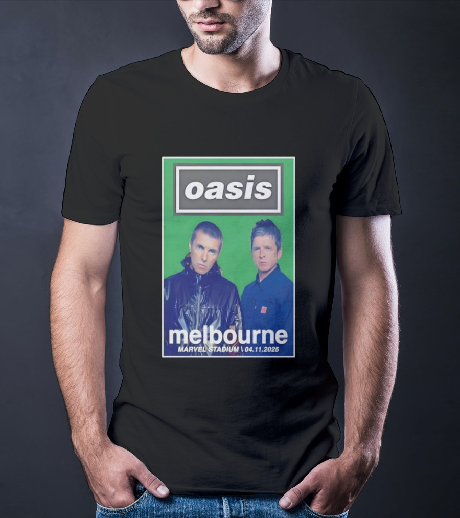 Oasis Melbourne November 4 2025 Marvel Stadium T-Shirt
