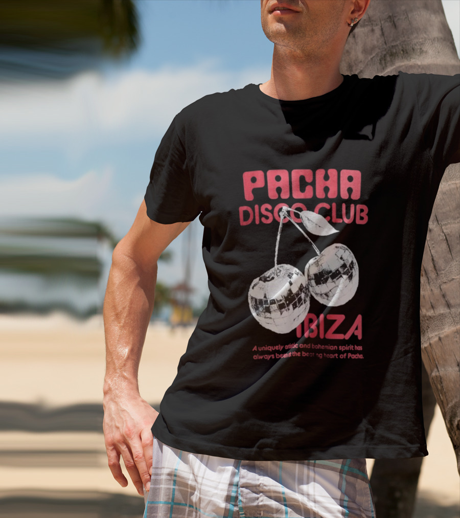 Pacha Disco Club Ibiza Cherry Mirror Balls Unique Vibe T-Shirt
