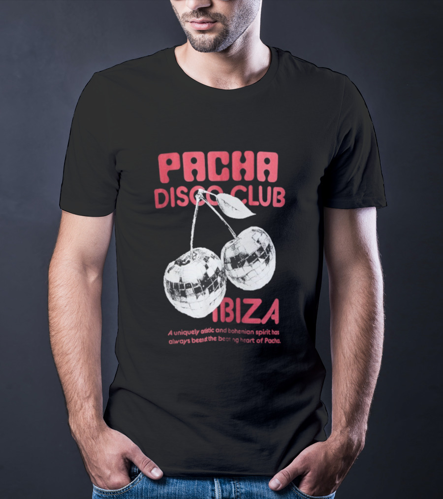 Pacha Disco Club Ibiza Cherry Mirror Balls Unique Vibe T-Shirt