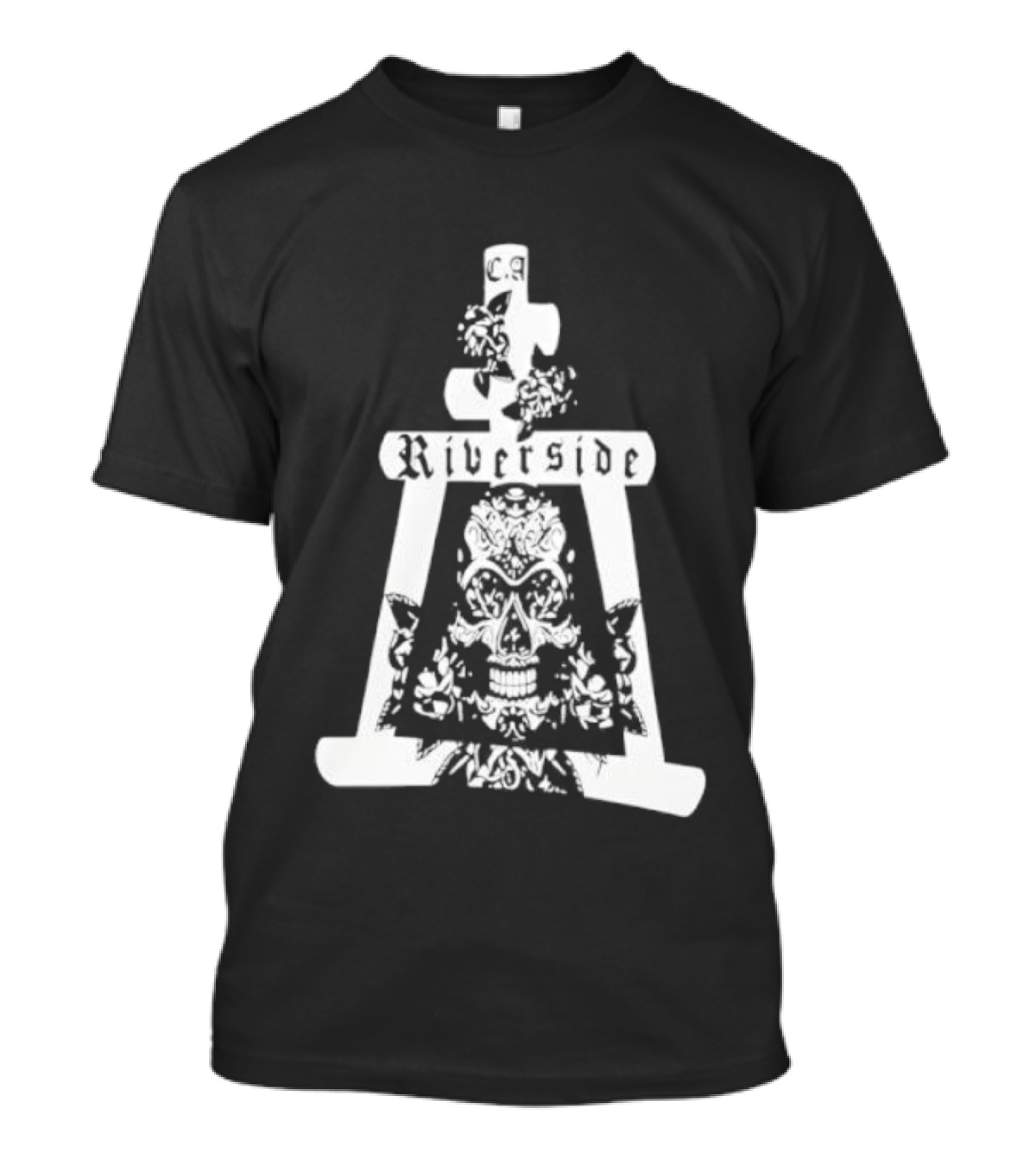 Riverside California Mission Inn Bell Skull Design T-Shirt