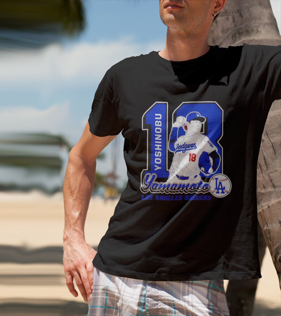 Yoshinobu Yamamoto Dodgers 18 LA Baseball 2025 T-Shirt