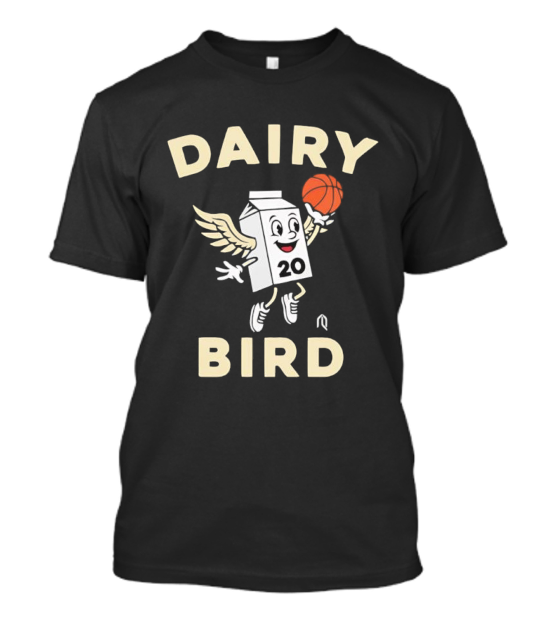Dairy Bird 20 Winged Milk Carton Basketball T-Shirt