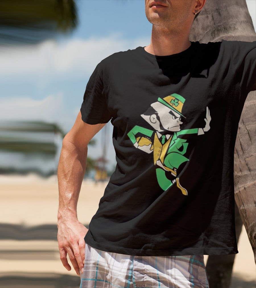 Notre Dame Fighting Irish Traditional Leprechaun Mascot T-Shirt