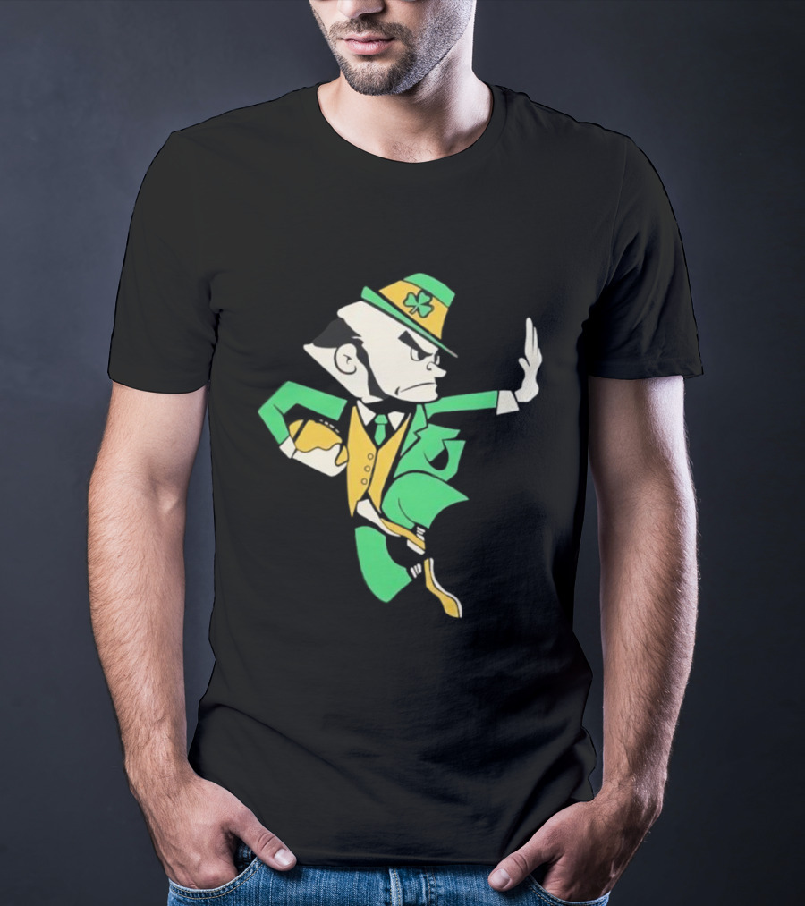 Notre Dame Fighting Irish Traditional Leprechaun Mascot T-Shirt