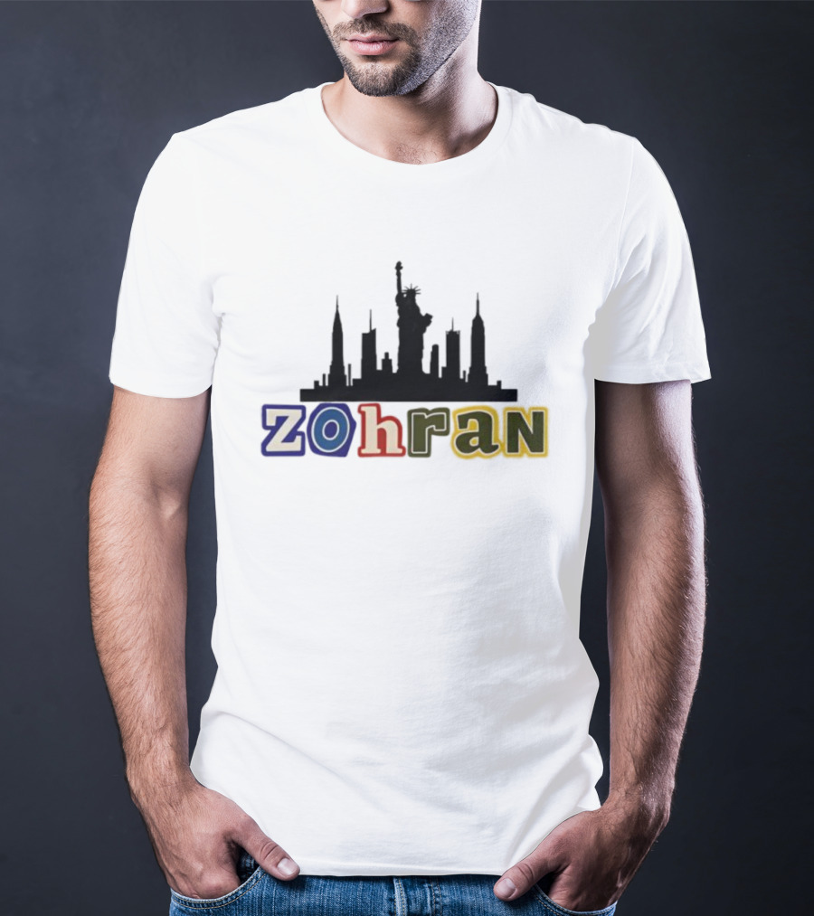 Zohran Mamdani NYC Skyline Statue Of Liberty T-Shirt
