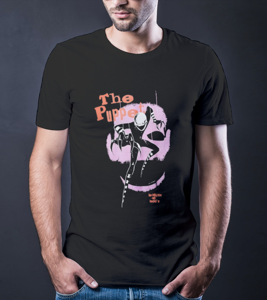 The Puppet Five Nights At Freddy’s Purple And Orange Design T-Shirt