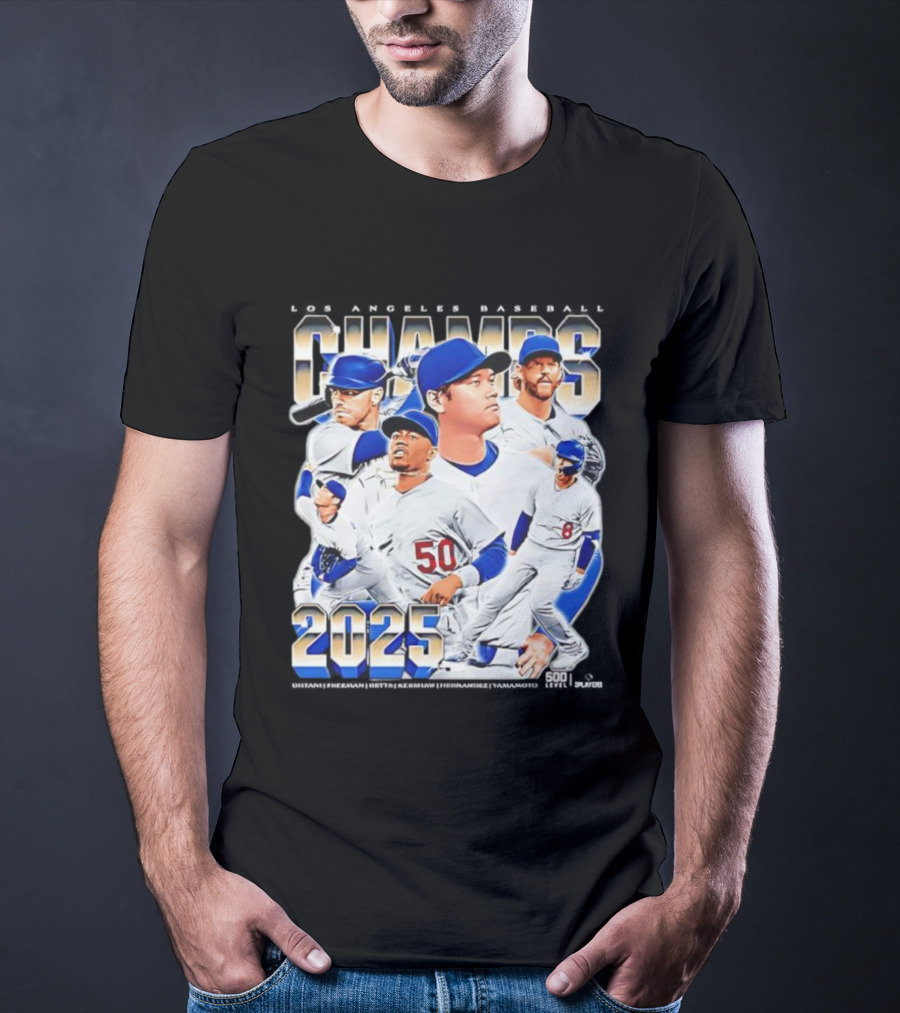 Los Angeles Baseball Champs 2025 Vintage T-Shirt