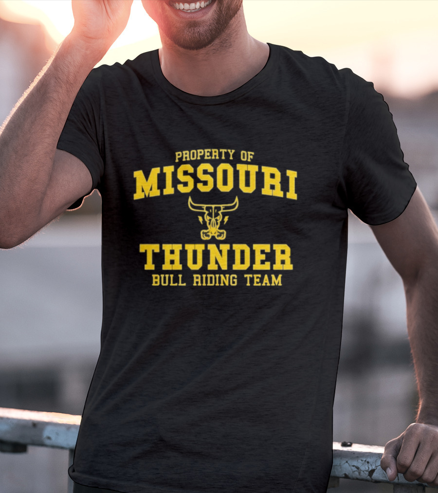 Property Of Missouri Thunder Bull Riding Team T-Shirt