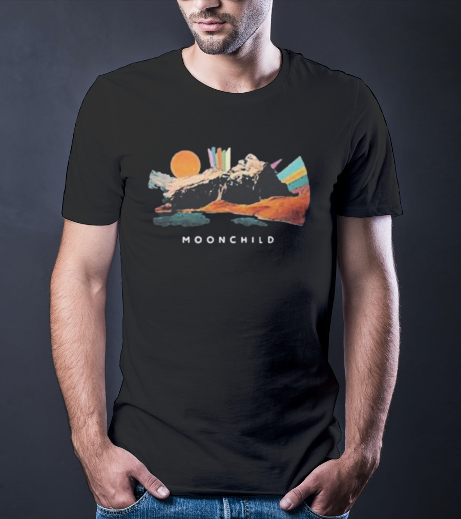 Moonchild Psychedelic Mountain Sunset T-Shirt