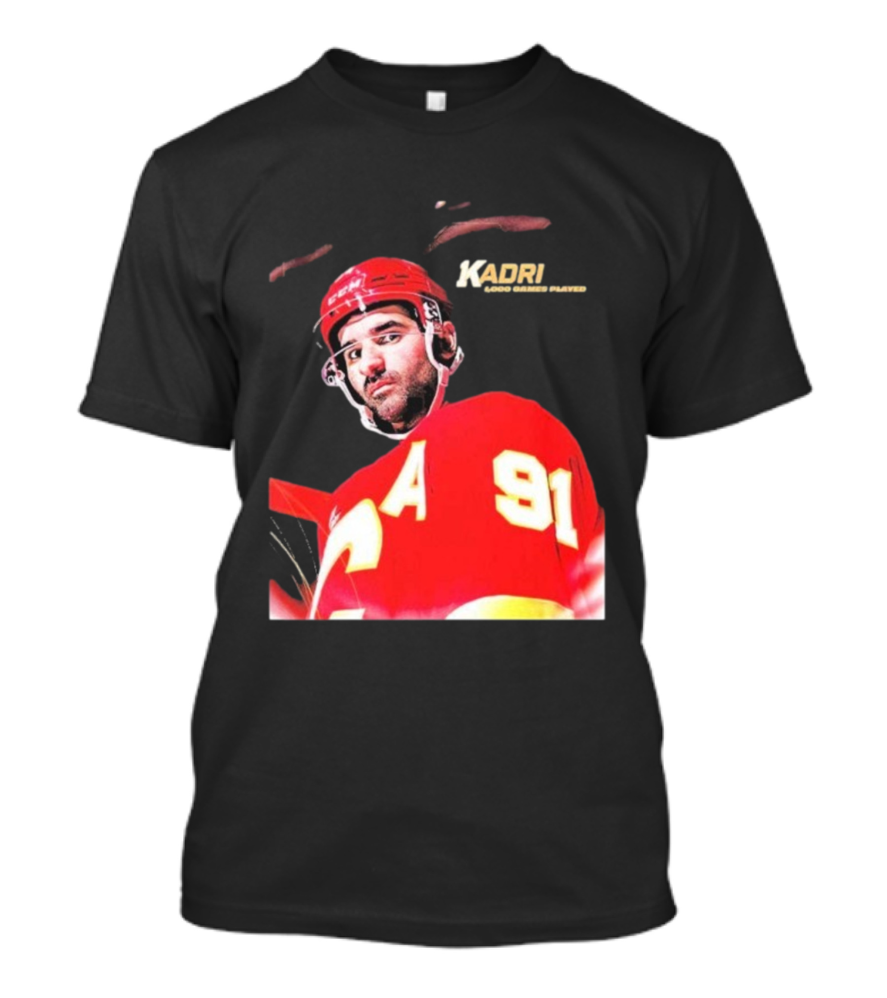 Kadri Calgary Hockey 91 Achievement Milestone T-Shirt