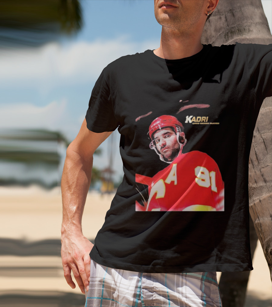 Kadri Calgary Hockey 91 Achievement Milestone T-Shirt