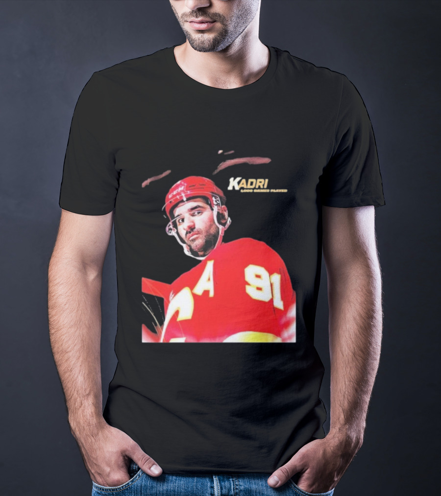 Kadri Calgary Hockey 91 Achievement Milestone T-Shirt