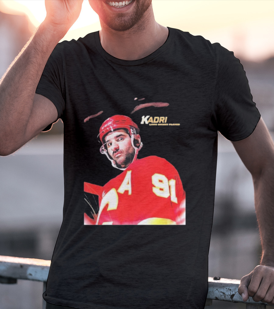 Kadri Calgary Hockey 91 Achievement Milestone T-Shirt