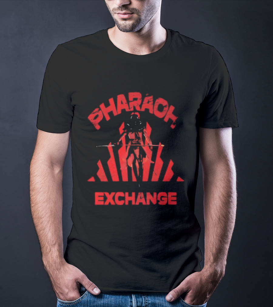 Pharaoh Exchange Ancient Warrior Iconic Red Artwork T-Shirt