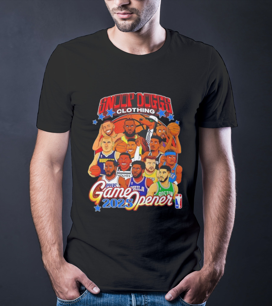 Snoop Doggs Clothing Game Opener NBA 2025 Legends T-Shirt