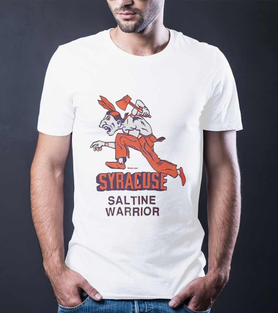 Syracuse Saltine Warrior Vintage Mascot Image T-Shirt