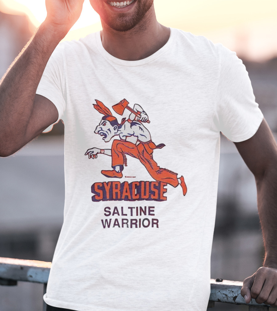 Syracuse Saltine Warrior Vintage Mascot Image T-Shirt
