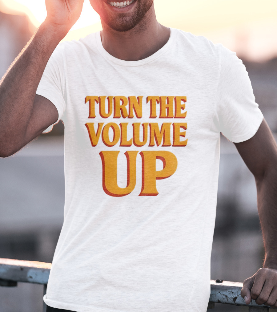 TURN THE VOLUME UP Zohran Mamdani Political Activism Apparel T-Shirt