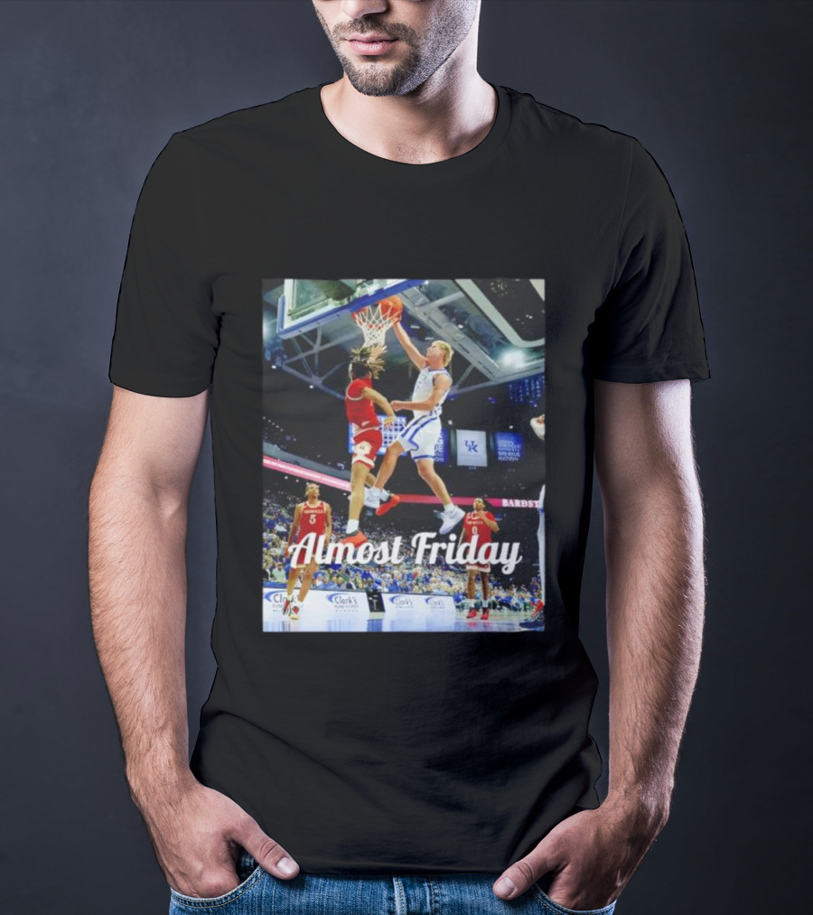 Kentucky Basketball Almost Friday Game Day Action T-Shirt