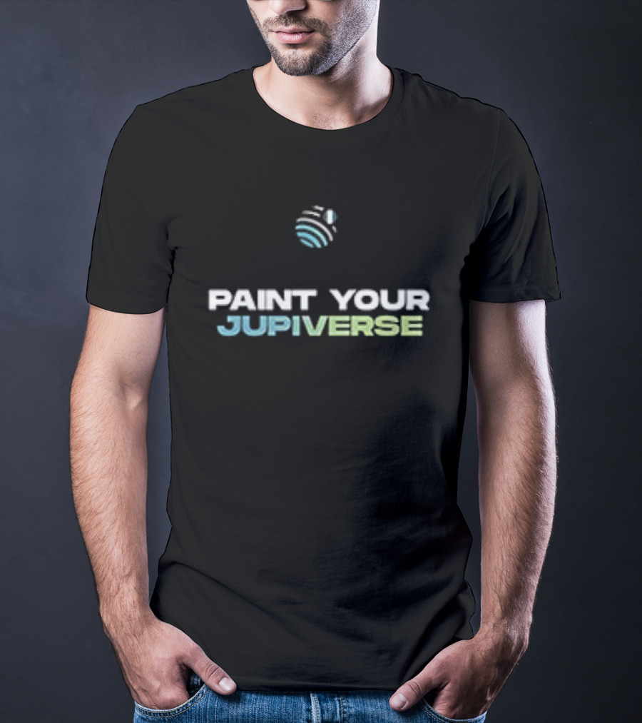 Paint Your Jupiverse Jupiter Planet Art Sip Paint T-Shirt