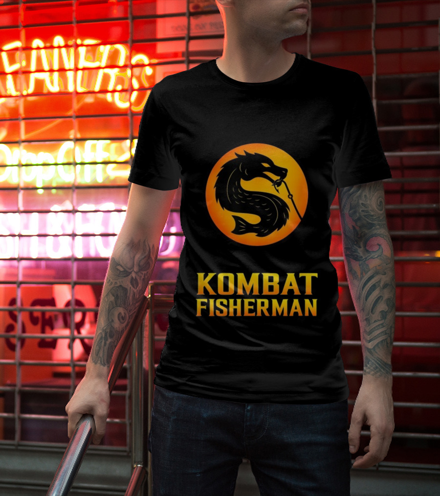 Kombat Fisherman Salmon Fishing Combat Gaming T-Shirt