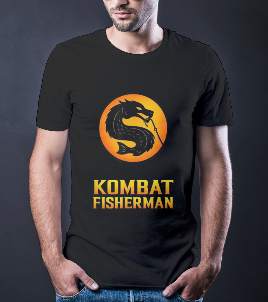 Kombat Fisherman Salmon Fishing Combat Gaming T-Shirt