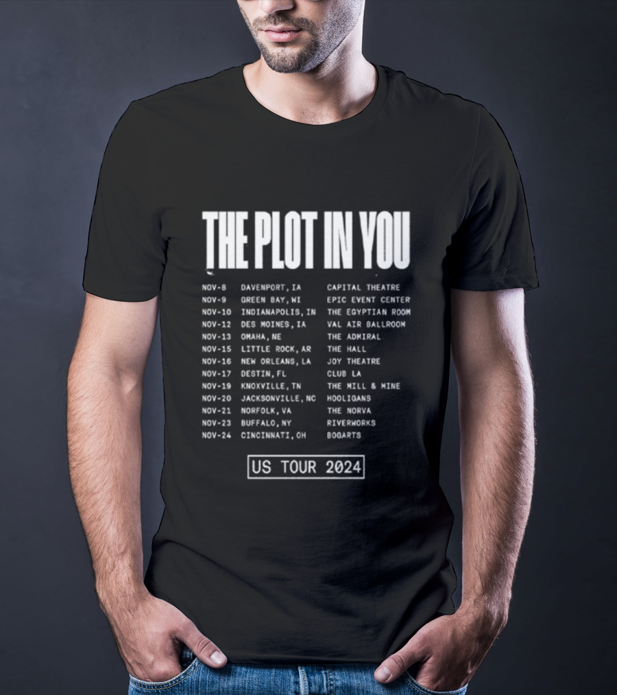 The Plot In You US Tour 2024 Dates And Venues T-Shirt