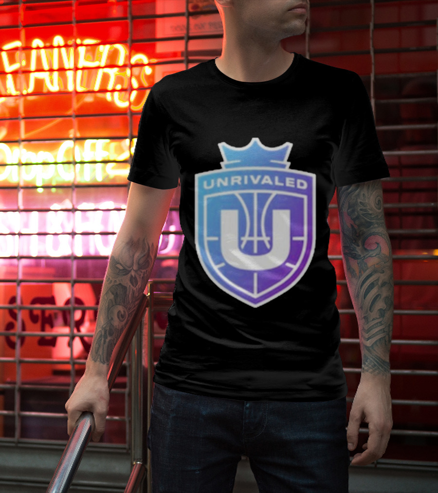 Unrivaled Gradient Basketball Crest T-Shirt