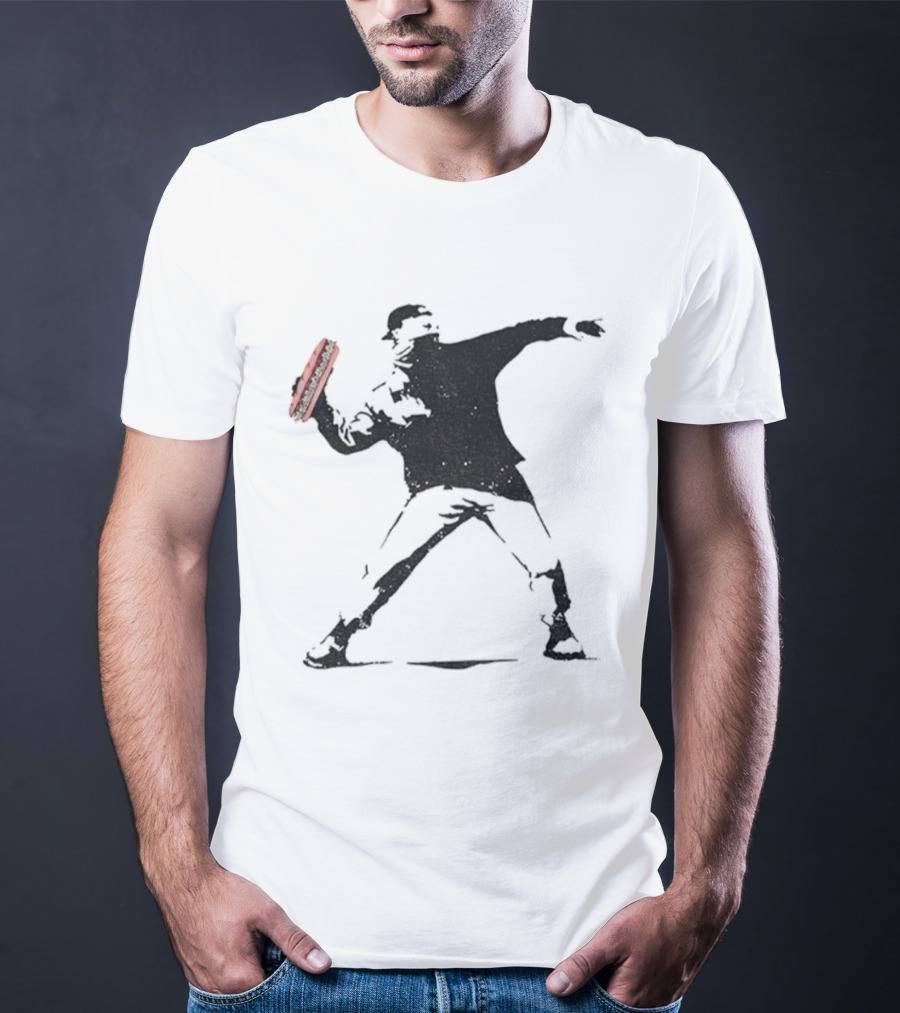 Sandwich Slinger FTW Iconic Sandwich Revolution Guy Throwing Sandwich T-Shirt