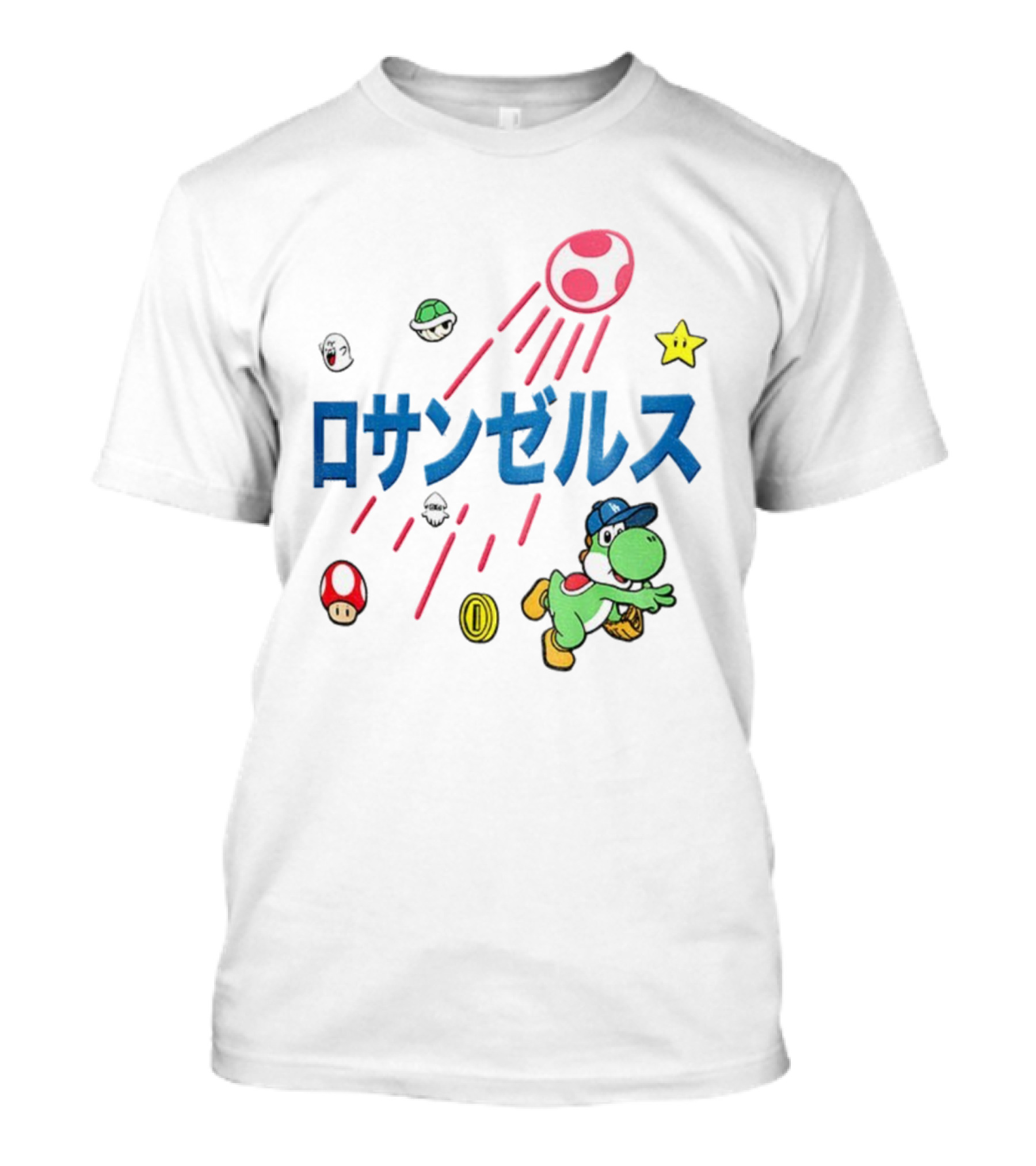 Yoshinobu Yamamoto Los Angeles Dodgers Yoshi Mario World Series MVP 2025 T-Shirt