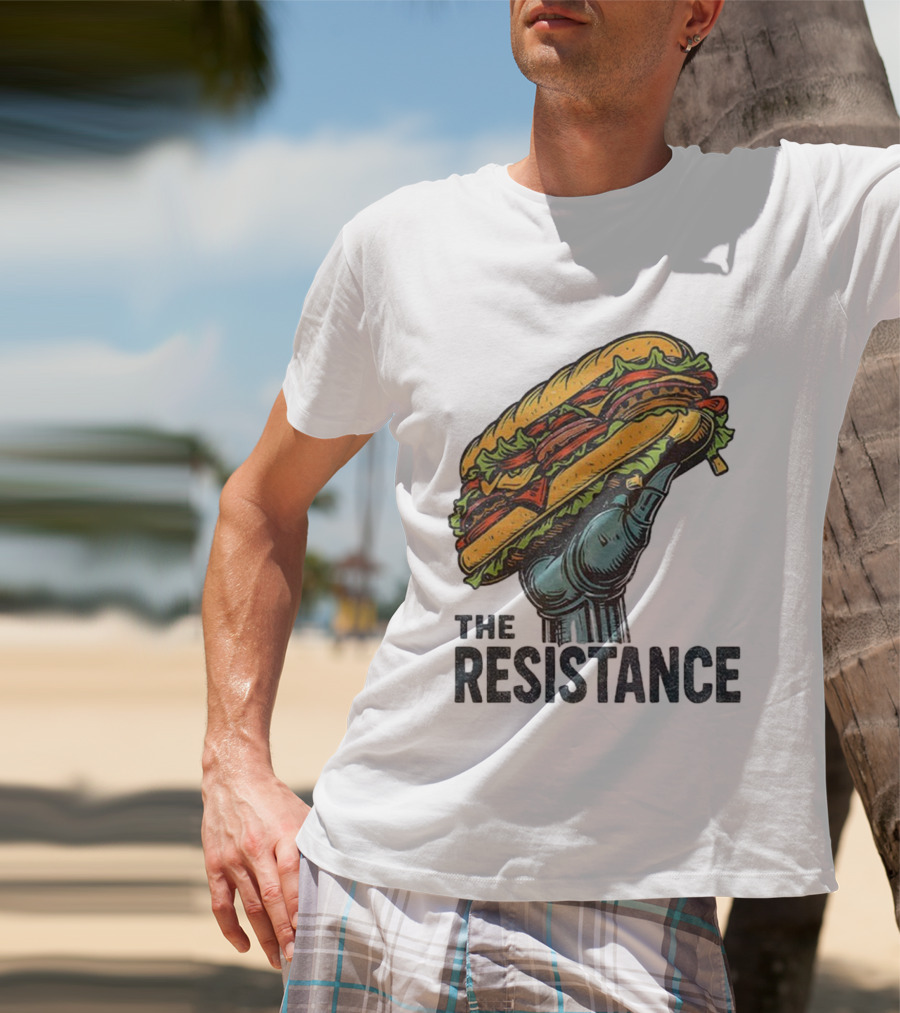 The Resistance Sandwich Fist Abolish ICE Washington T-Shirt
