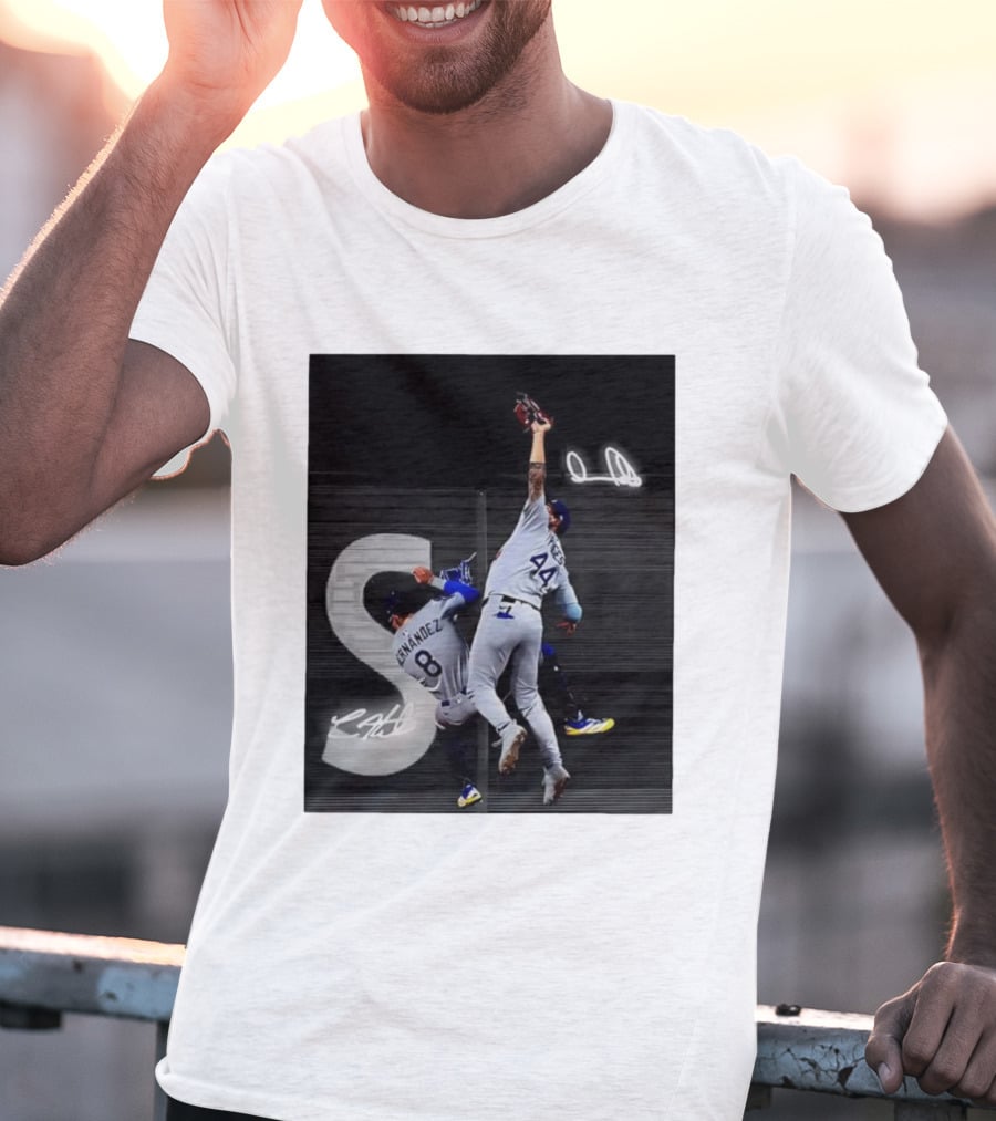World Series Game 7 Hernández 8 Pages 44 Signatures T-Shirt