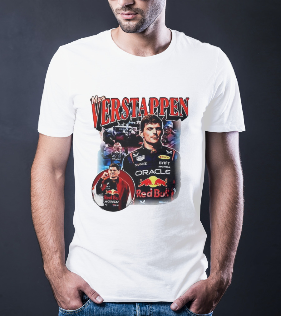 Max Verstappen Red Bull Racing Oracle Honda Mobil1 Bybit T-Shirt