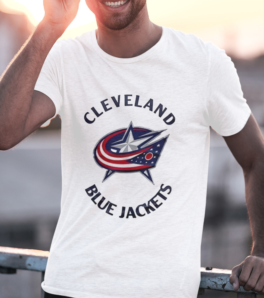 Cleveland Blue Jackets 2025 Retro Stars And Stripes Iconic Style T-Shirt