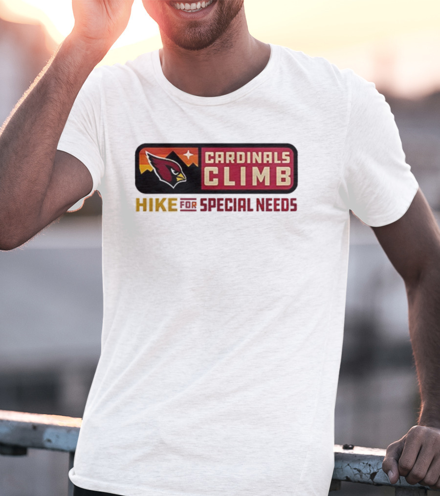 Cardinals Climb Hike For Special Needs 2025 Adventure T-Shirt