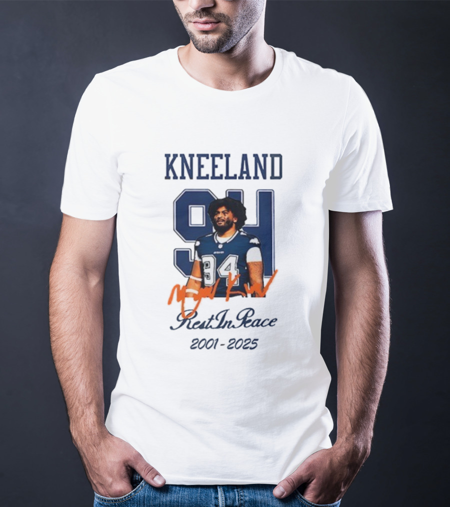 Dallas Cowboys Kneeland 94 Rest In Peace 2001-2025 T-Shirt