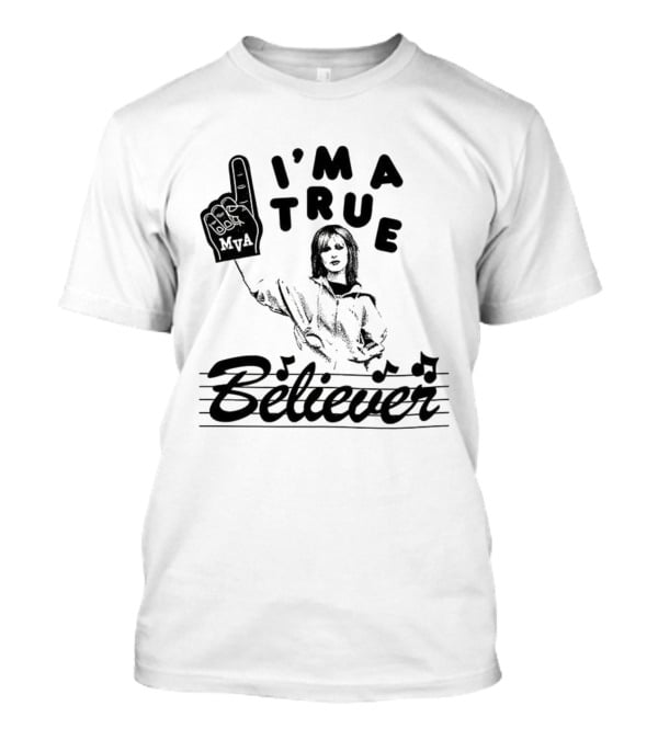 I'm A True Believer Finger Point Music Notes T-Shirt