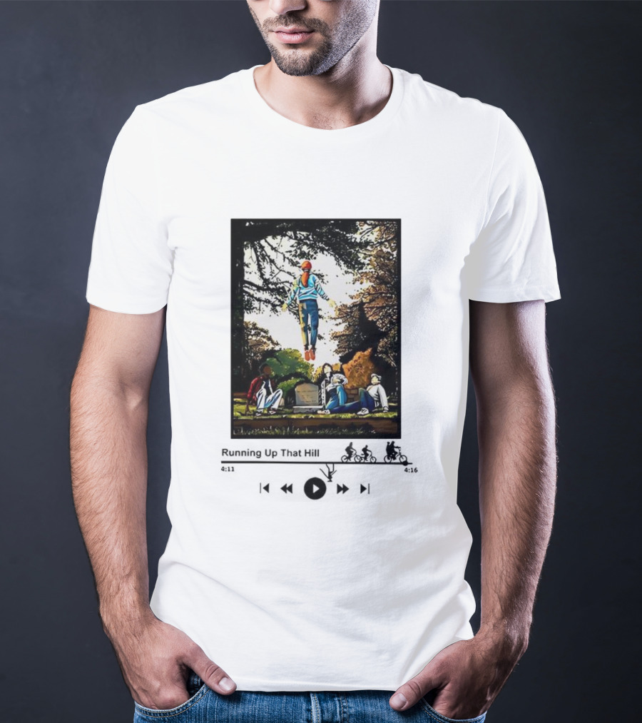 Max Mayfield Stranger Things Running Up That Hill Music Player Interface Scene T-Shirt