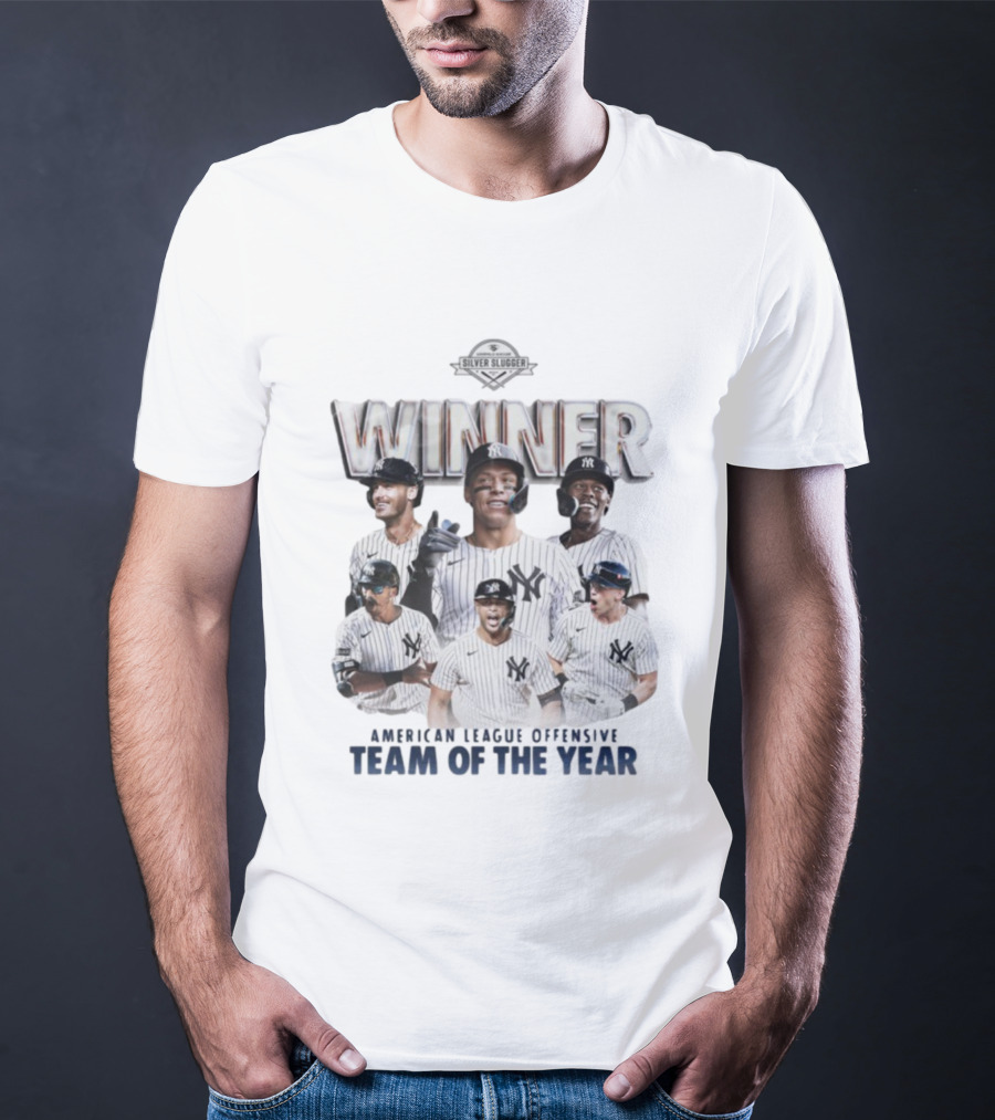 New York Yankees Silver Slugger Winner American League Team Of The Year T-Shirt