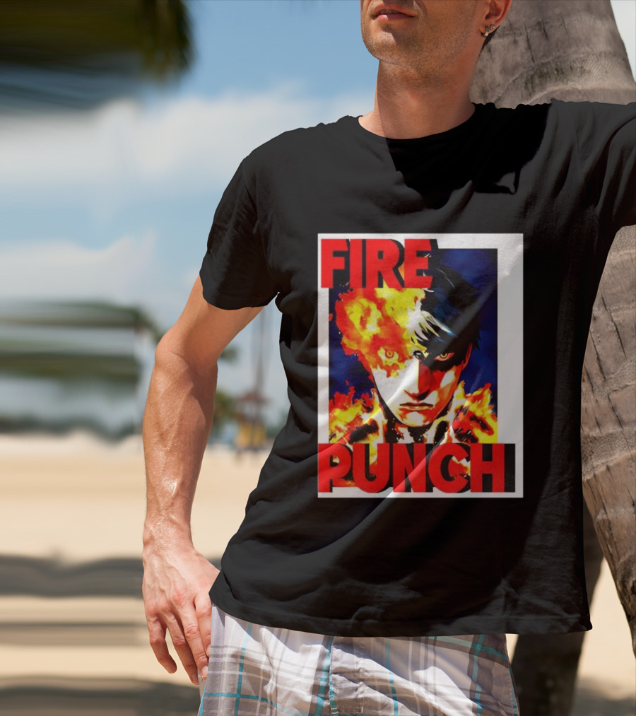 FIRE PUNCH Agni Burning Half Face Manga T-Shirt