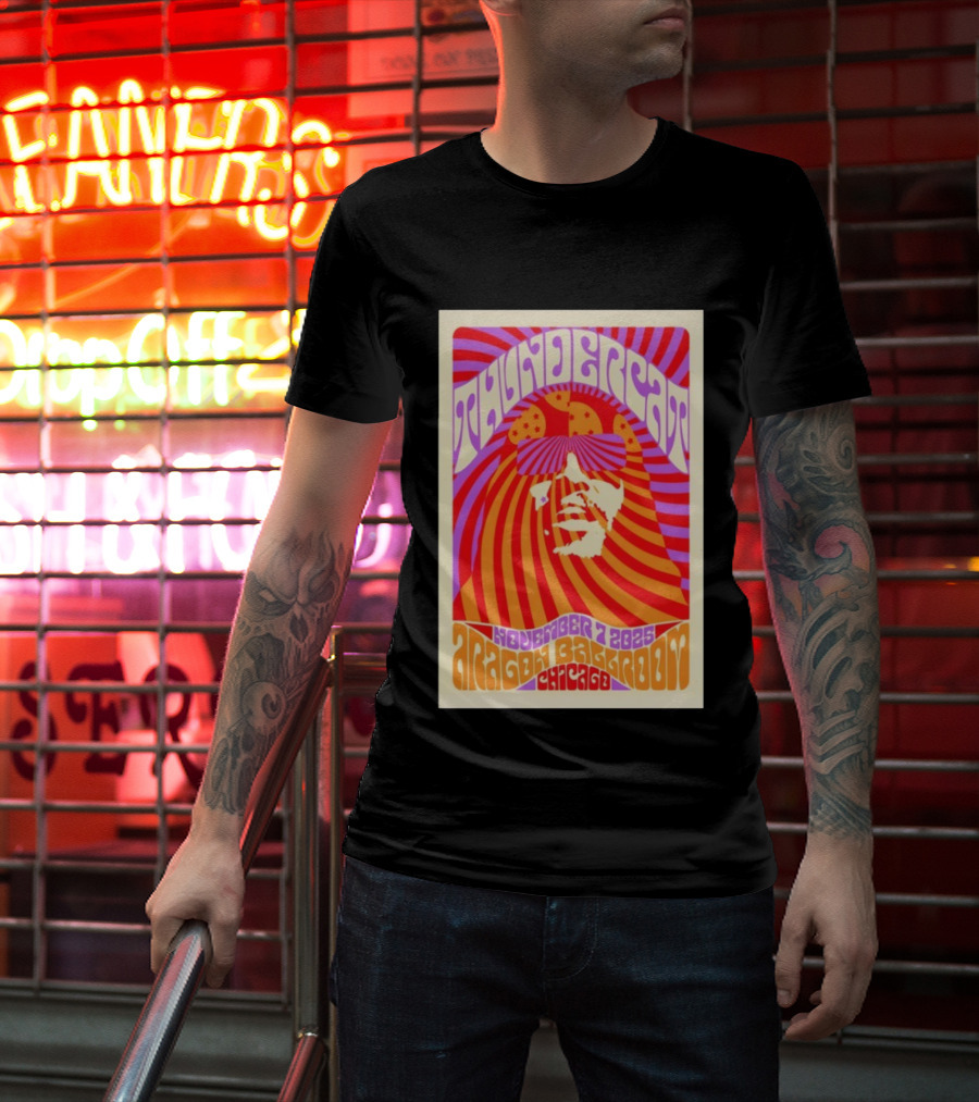 Thundercat November 2025 Aragon Ballroom Chicago Psychedelic Tour T-Shirt