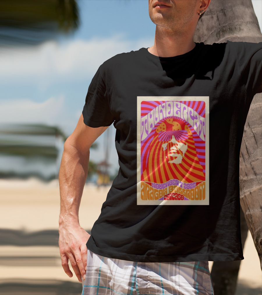 Thundercat November 2025 Aragon Ballroom Chicago Psychedelic Tour T-Shirt